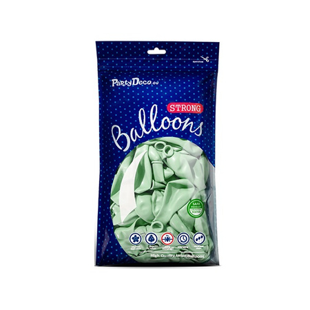 Pistacjowe balony pastelowe 12 cm 100 sztuk SB5P-096-100x