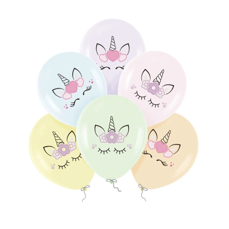 Dekoracje na 2 urodziny Jednorożce baner balony zestaw zes-JED15