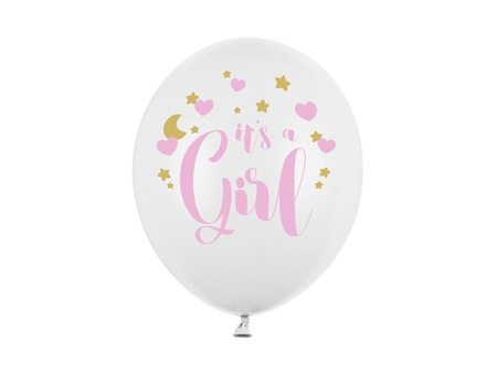 Balon It's a Girl 30cm 6 sztuk SB14P-233-008-6