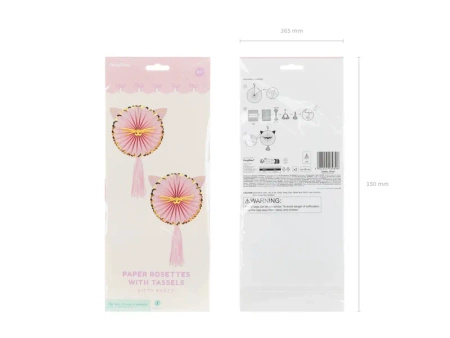 Rozety dekoracyjne Kotki 26 cm 2 sztuki RPK30