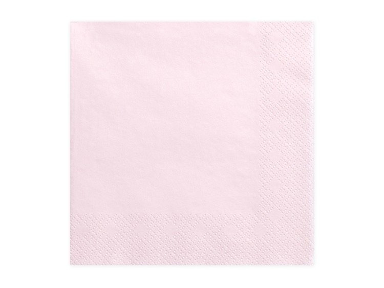 Serwetki pudrowy róż 33x33cm 240 sztuk SP33-1-081PJ-KARTON