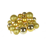 Bombki choinkowe dekorowane złote 20 sztuk BN6424ZLO-7598
