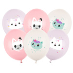 Balony Koci Domek Gabi 30cm lateksowe 6 sztuk SB14P-348-000-6