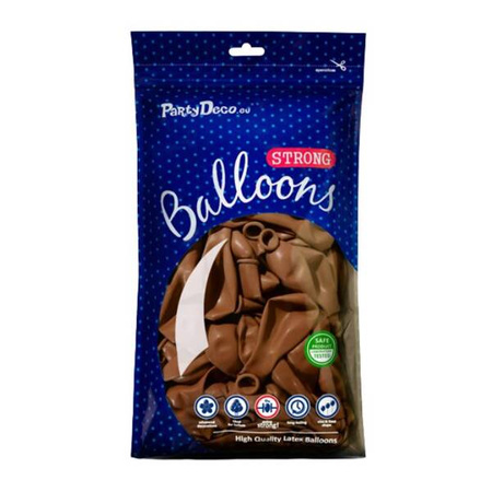 Balony kawowe Mocca pastelowe Strong 11 cali 27cm 100 sztuk SB12P-494-100x