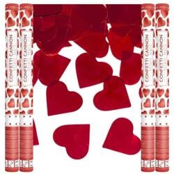 Tuby strzelające czerwonymi sercami 60cm 4 sztuki TUKHR60/4