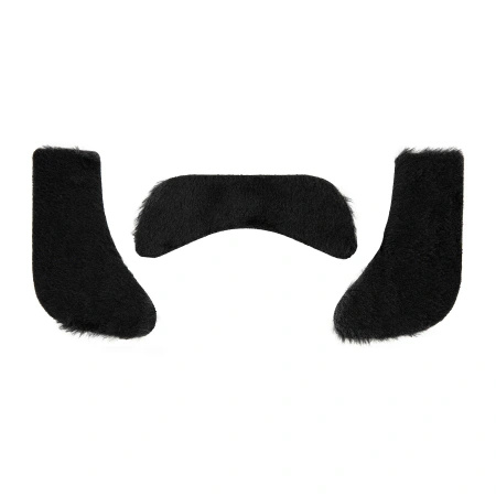 Sztuczne wąsy bokobrody samoprzylepne czarne zestaw PartyPal 167410