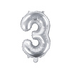 Balony foliowe 30 srebrne 35cm FB10M-30-018