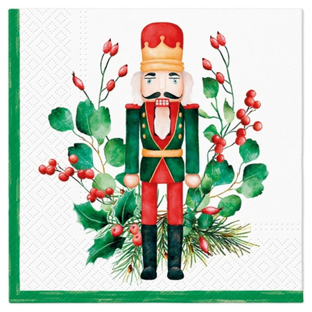 Serwetki świąteczne Dziadek do orzechów 33 x 33 cm 20 sztuk SDL238100