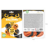 Balony na Halloween pomarańczowe czarne 30cm 6 sztuk 400643