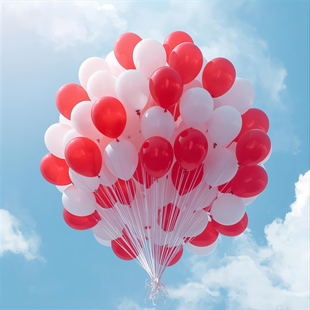 Balony białe czerwone pastelowe 30cm lateksowe Strong 100 sztuk ZB88