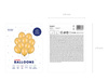 Balony złote metaliczne 27cm Strong 10 sztuk SB12M-019-10