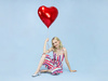Balony serca czerwone 61 cm foliowe 10 sztuk FB23M-007-BOX-10x