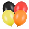 Balony pastelowe czarne pomarańczowe żółte czerwone 30cm 20 sztuk ZB22