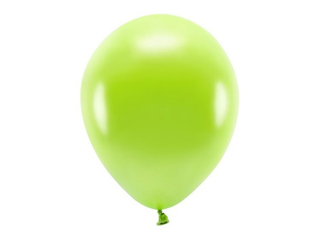 Balony Eco 30cm metalizowane zielone jabłuszko 100 sztuk ECO30M-102J-100x