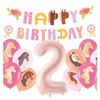 Balony na 2 urodziny Koniki girlanda napis Happy Birthday zes-konie12