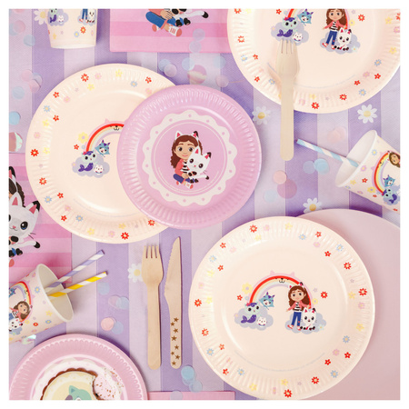 Talerzyki Koci Domek Gabi papierowe 23cm 6 sztuk TPP104