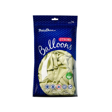 Balony kremowe pastelowe ecru 12 cm 5 cali Strong 100 sztuk SB5P-079J-100x