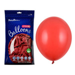 Balony czerwone pastelowe 23cm 9 cali Strong 100 sztuk SB10P-007J-100x