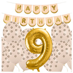 Balony na 9 urodziny Konie Koń Koniki dekoracje zestaw urodzinowy zes-konie-29