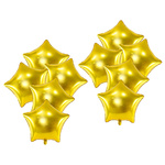 Balony foliowe gwiazdki 48cm złote 10 sztuk FB3M-019-BOX-10x