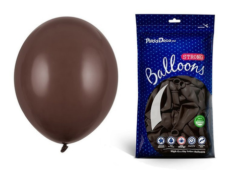 Brązowe balony pastelowe 27cm 10 sztuk SB12P-032Z-10x