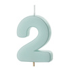 Świeczka cyferka 2 jasnoniebieska 5,5cm SCU10-2-001J