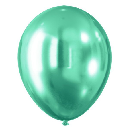 Balony Celebrate! efekt chromu zielony 30cm 5 sztuk KB8719ZIE-2718