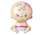 Balon foliowy baby Girl dziewczynka bobas 37x55cm 1 sztuka FG-BOF2