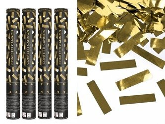 Tuby strzelające złotym konfetti 40cm 4szt TUKM40-019/4