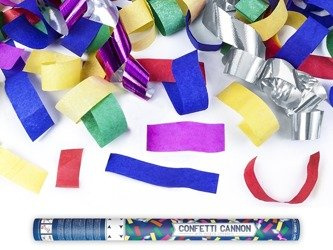 Tuby strzelające kolorowym konfetti 60cm 12 sztuk TUKM60-BOX