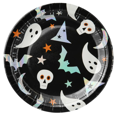 Zestaw kubeczków i talerzyków na Halloween Duszki ZES-HAL4