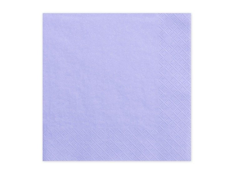 Serwetki jasnofioletowe 33x33cm 240 sztuk SP33-1-004-KARTON