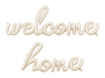 Balon foliowy napis Welcome Home 258 x 55 cm cappuccino 1 sztuka FB272S-033J