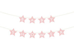 Baner Baby Shower 290x16.5 cm jasny różowy GRL97-081J