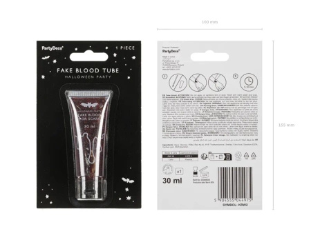 Sztuczna krew na Halloween w tubce 30 ml 1 sztuka KRW2