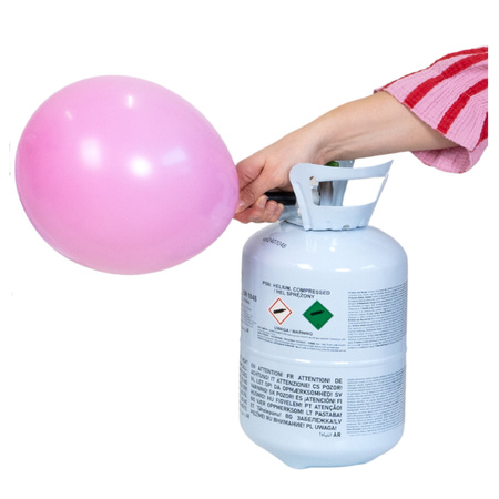 Butla z helem na max. 30 balonów błękitna BZH1-30-011