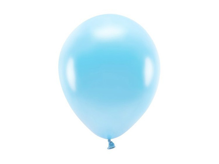 Balony Eco 26cm metalizowane jasnoniebieskie 10 sztuk ECO26M-001J-10