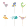 Dekoracje do babeczek muffinek Dinozaury pikery 6 sztuk 511846