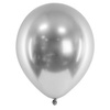 Balony srebrne Glossy 30 cm lateksowe 10 sztuk CHB1-018-10