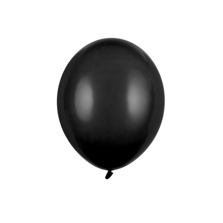 Balony czarne pastelowe 23cm 9 cali Strong 100 sztuk SB10P-010-100x