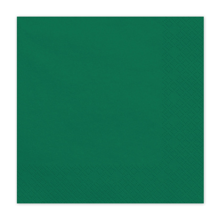 Serwetki papierowe ciemny zielony 33x33cm 20 sztuk SP33-109-012C