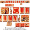 Baner flagi na 40 50 60 urodziny PRL 200cm BR36