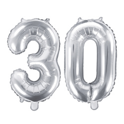 Balony foliowe 30 srebrne 35cm FB10M-30-018