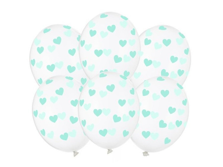 Balony w Serduszka 30cm 6 sztuk SB14C-228-099MI-6