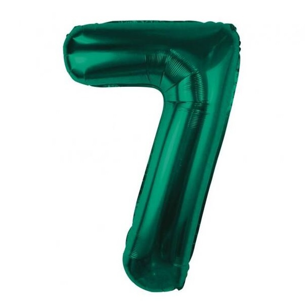 Balon foliowy 7 zieleń butelkowa 85cm 1szt CH-B8B7