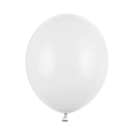 Balony komunijne białe złote konfetti kielich 30cm 18 sztuk ZB68