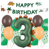 Balony na 3 urodziny Dinozaury girlanda Happy birthday zestaw zes-DINO12