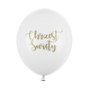 Balony na Chrzest Święty białe 30cm 6 sztuk SB14P-309-008-6x