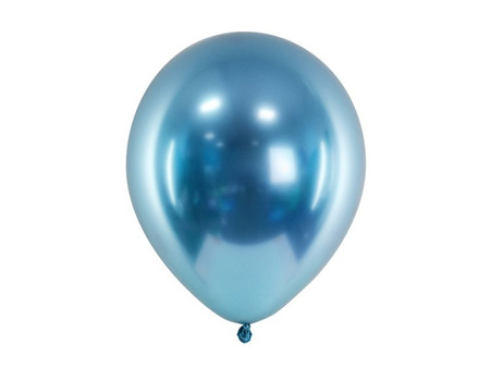 Balony niebieskie Glossy 30 cm lateksowe 50 sztuk CHB1-001-50x