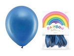 Balony Rainbow 23cm metalizowane granatowe 10 sztuk RB23M-074-10